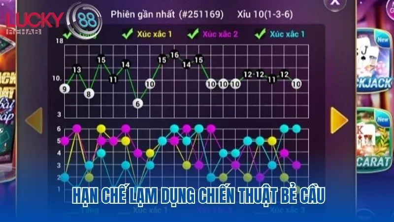 Trong tài xỉu không nên quá lạm dụng kỹ thuật bẻ cầu